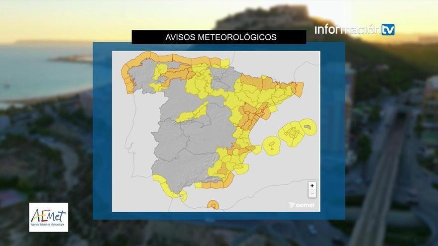 El tiempo en Alicante para el fin de semana: alerta naranja por fuertes vientos