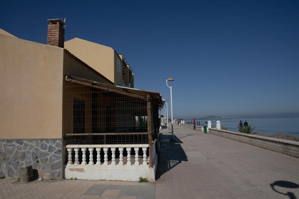 Casas en dominio público marítimo terrestre en Los Nietos en Cartagena