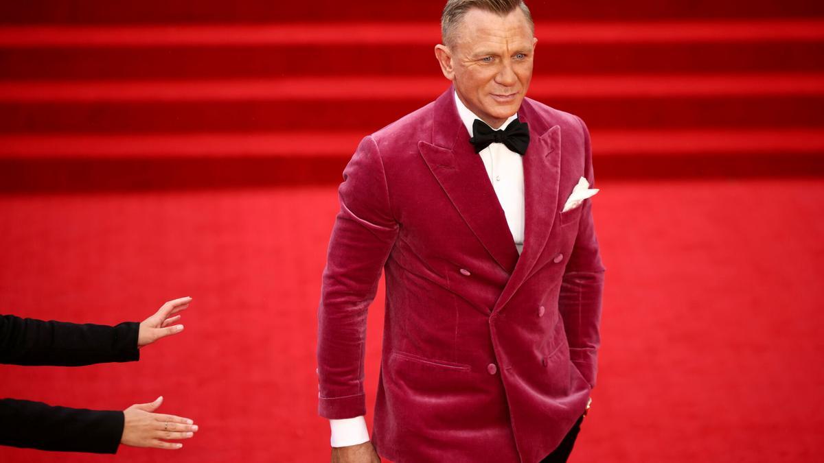 Daniel Craig en la alfombra roja de "No Time To Die", en la que interpretó a James Bond, en 2021.