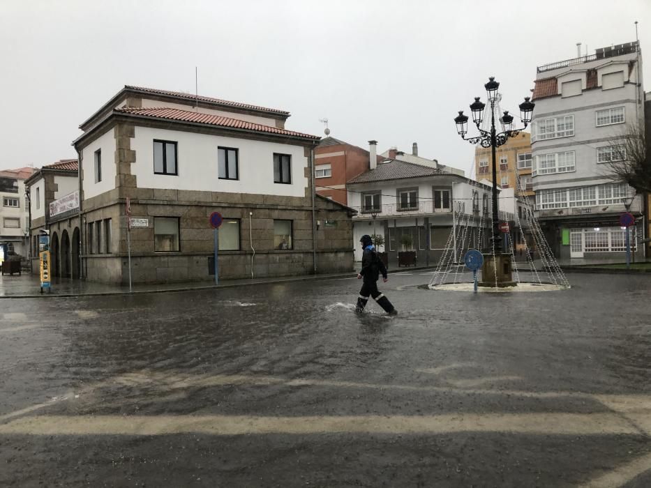 Las inundaciones en O Grove.