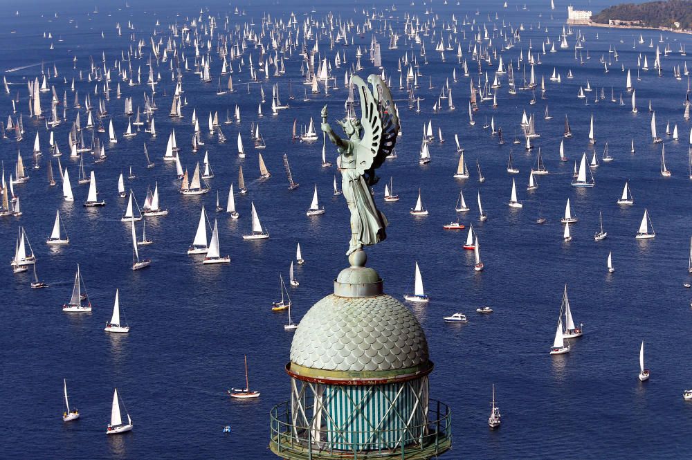 Regata de veleros en Trieste, Italia