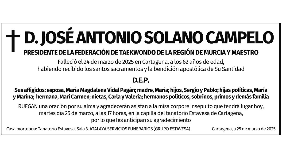 D. José Antonio Solano Campelo