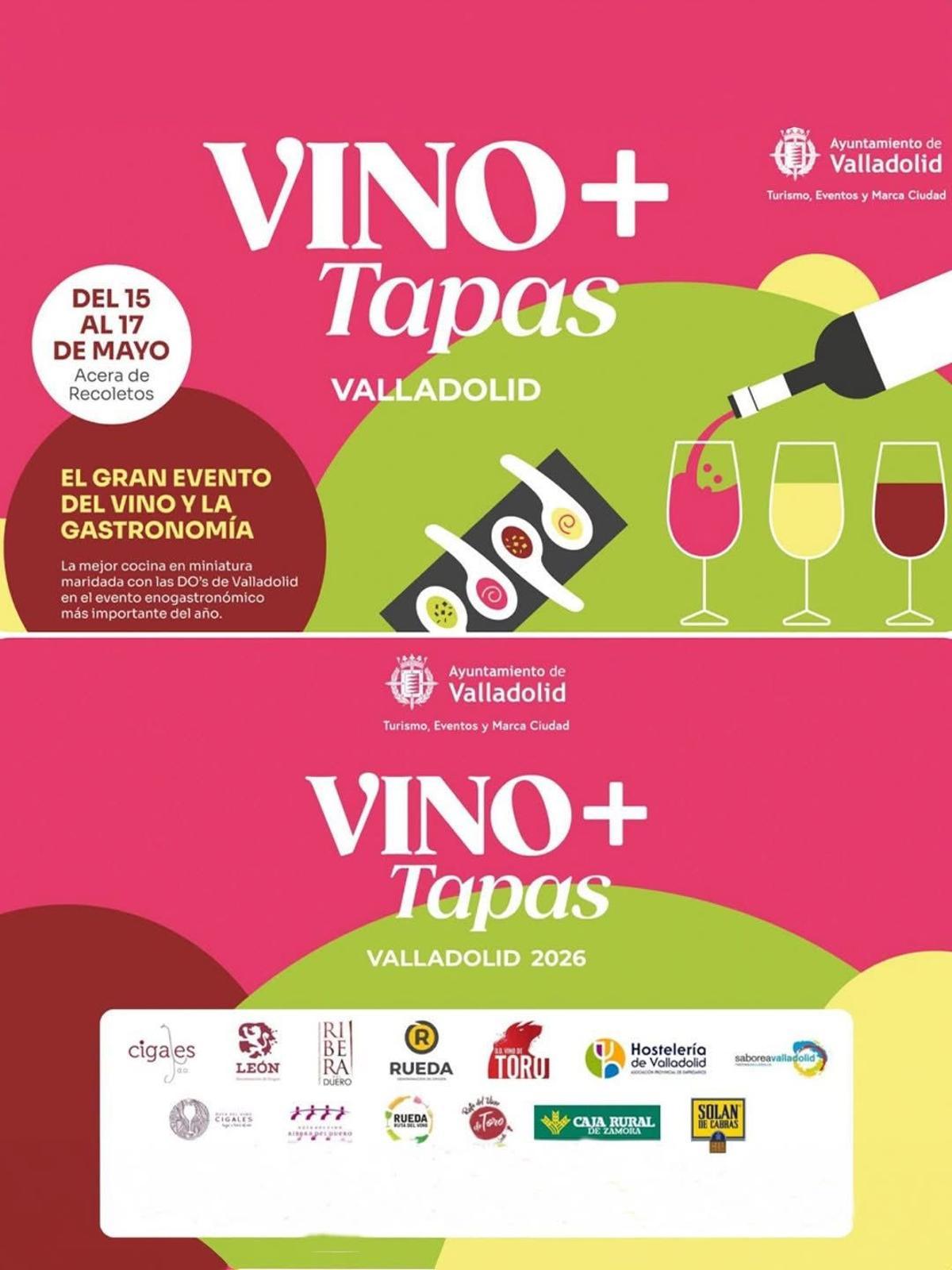 Cartel de presentación del evento enogastronómico.