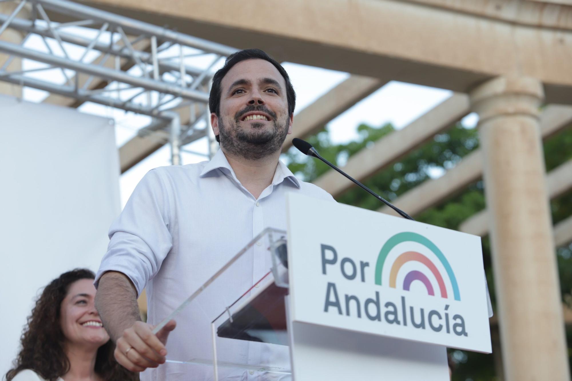 Las imágenes del mitin de precampaña de Alberto Garzón en Málaga