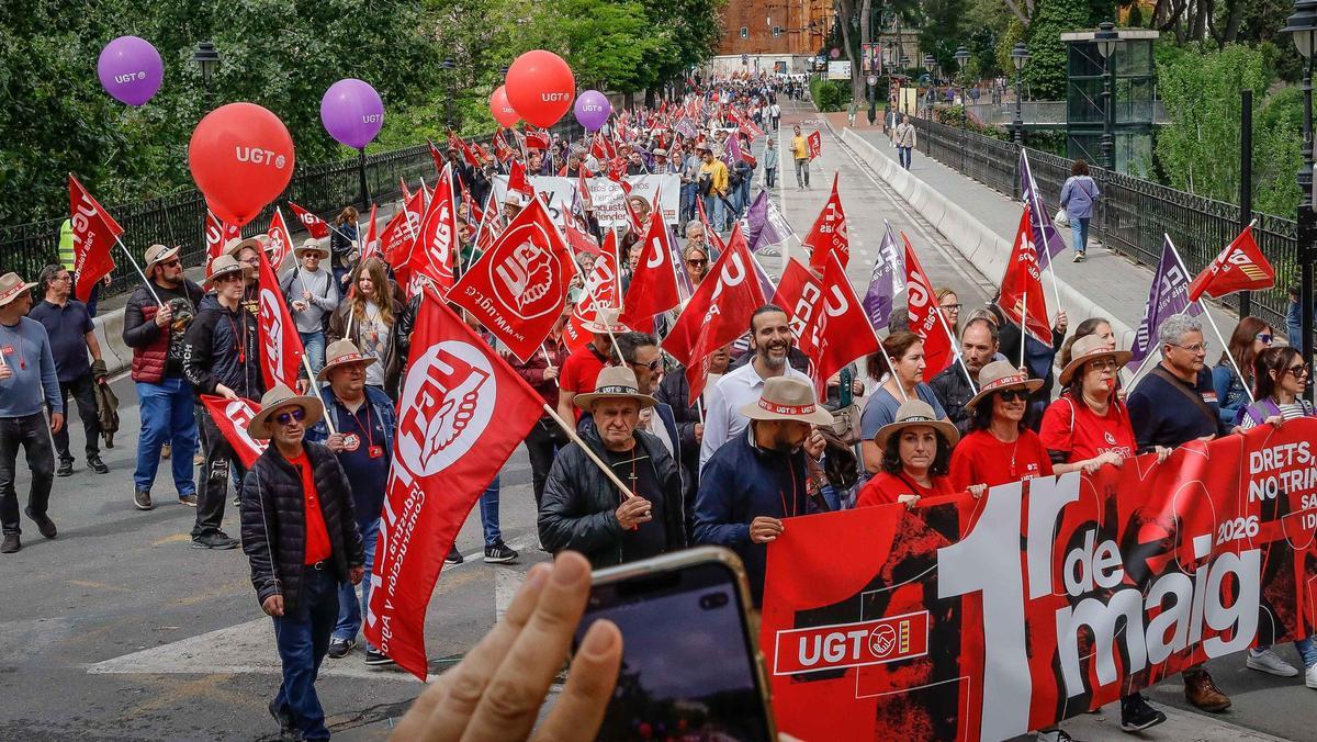 Las imágenes de la manifestación del 1 de Mayo en Alcoy Las imágenes de la manifestación del 1 de Mayo en Alcoy