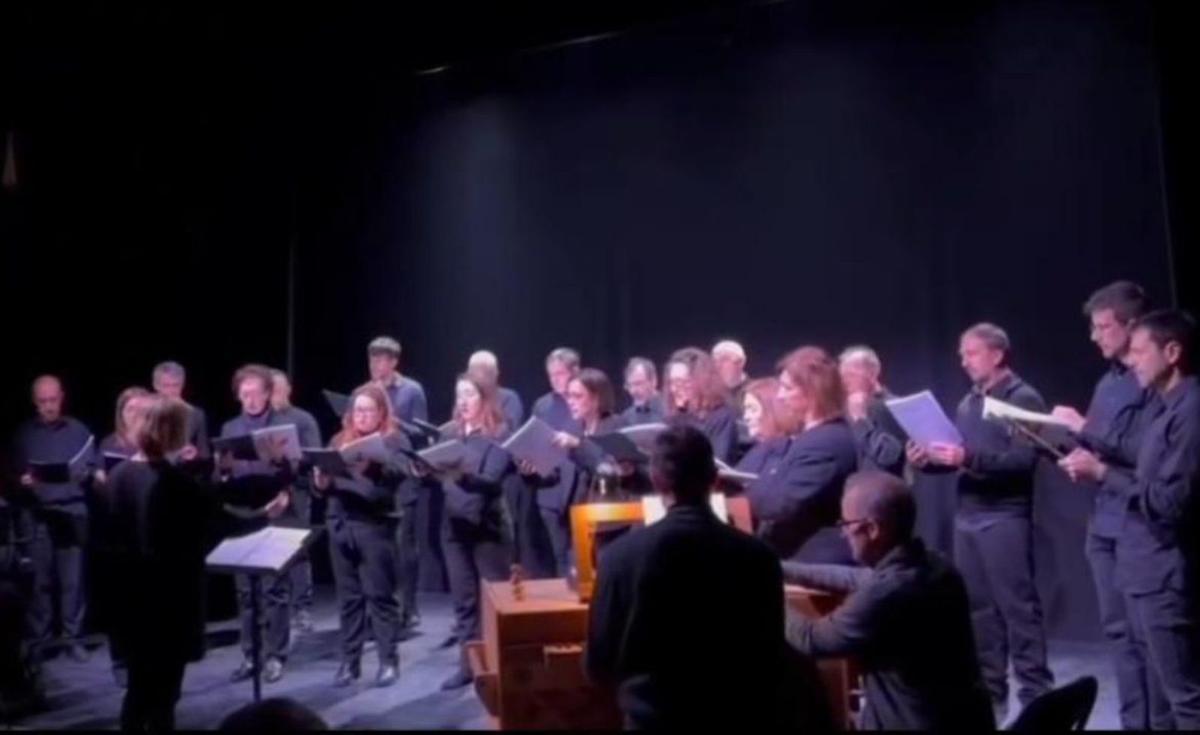 La Coral Oscense en Santa Eulalia de Gállego.