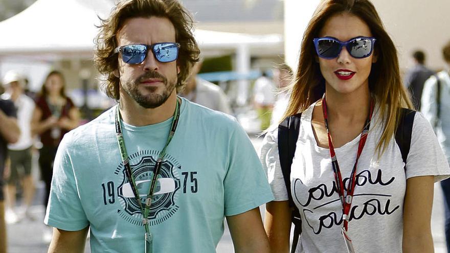 Fernando Alonso y Lara Álvarez.