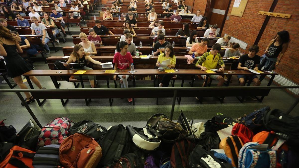 Pruebas de acceso a la universidad, el pasado 12 de junio.