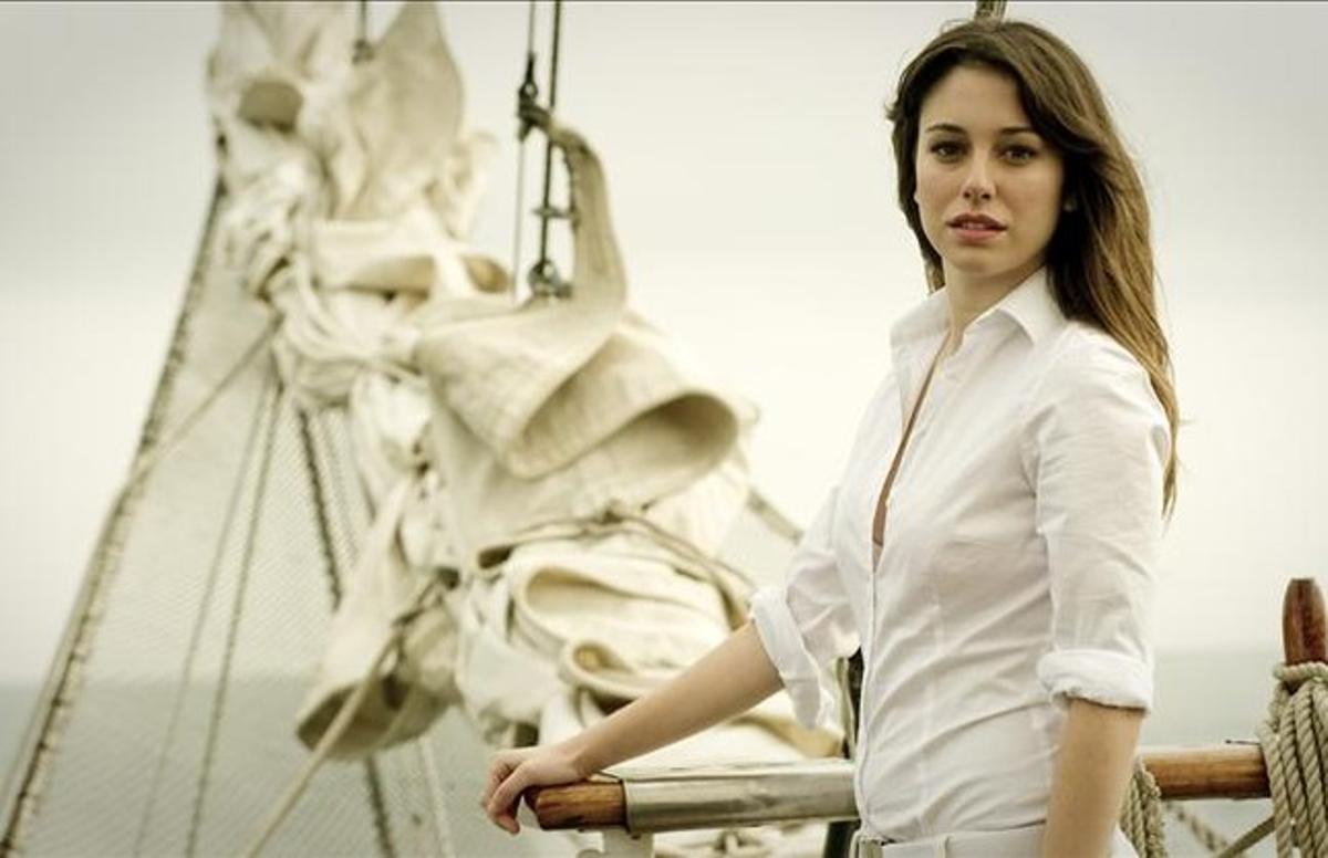 L’actriu, en una imatge promocional de la sèrie ’El barco’.