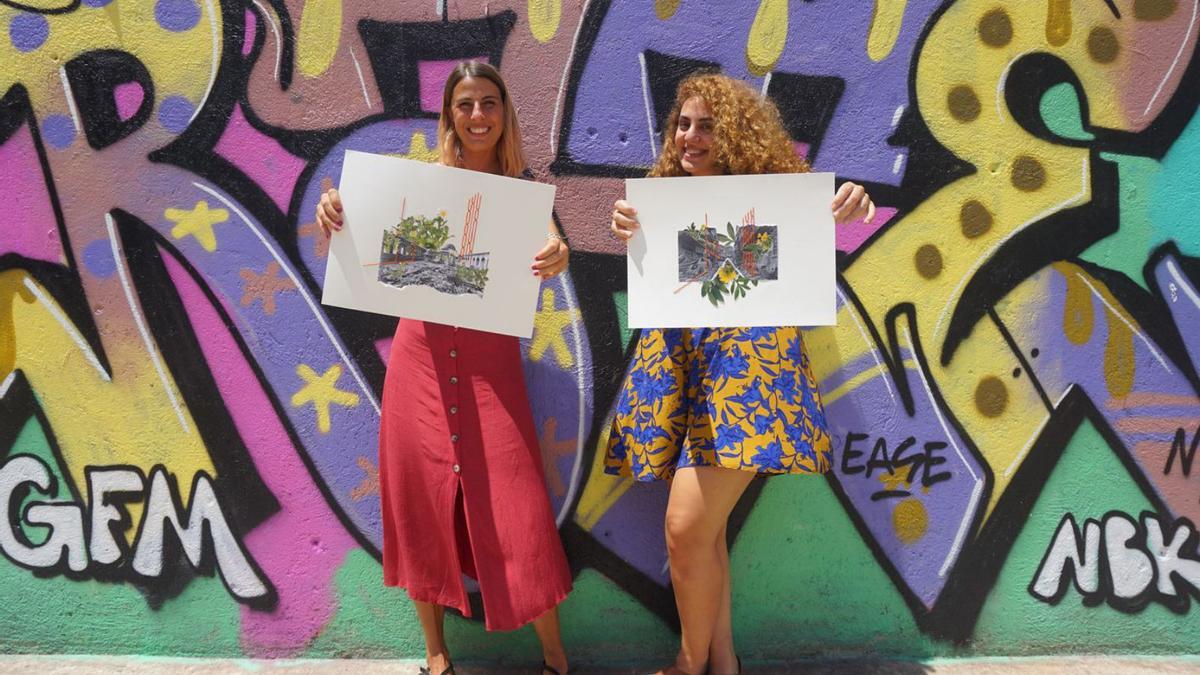Las artistas Martina Pozzi y Laura Jabbour, autoras del proyecto. | MAEF