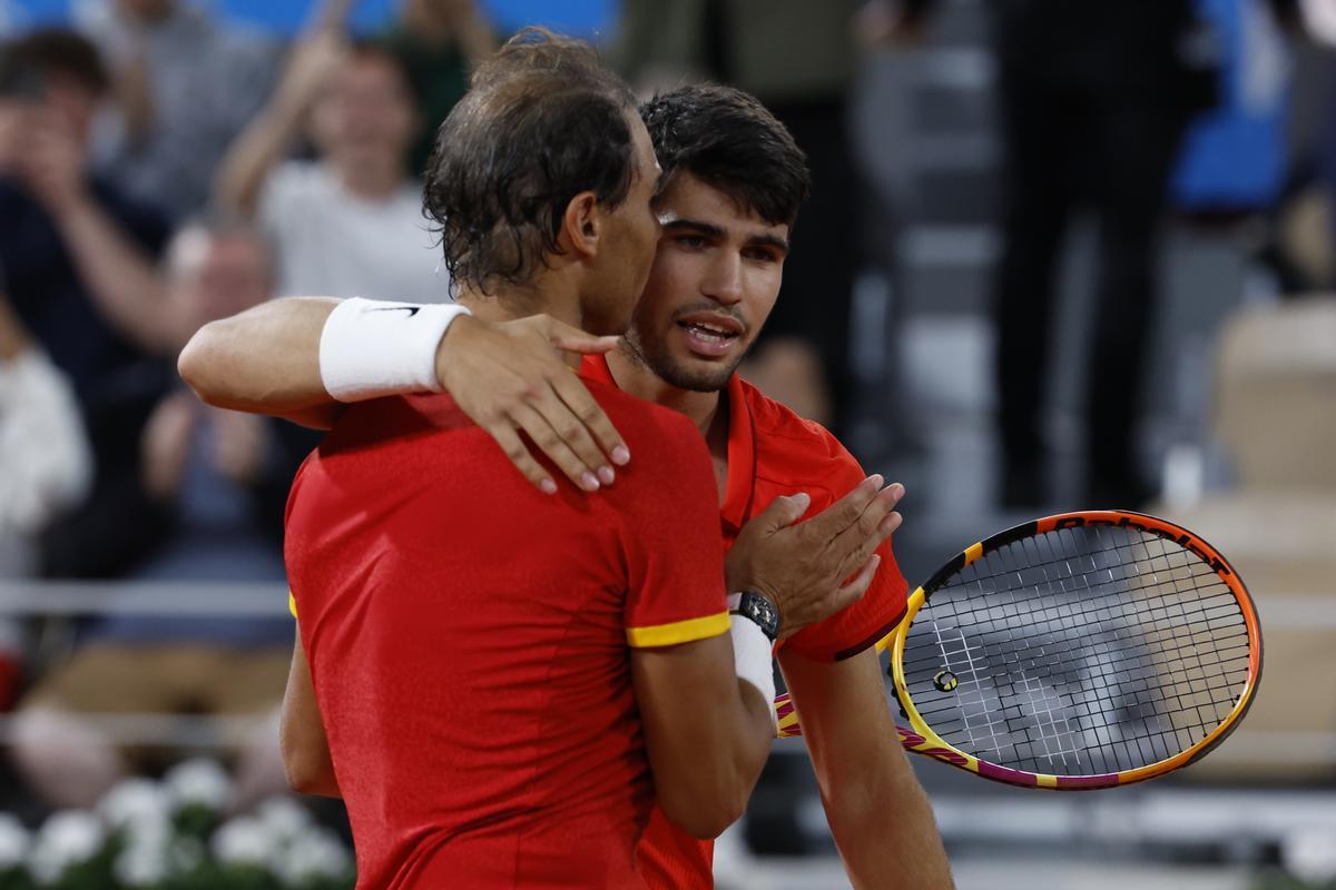 Rafael Nadal y Carlos Alcaraz vs González y Molteni