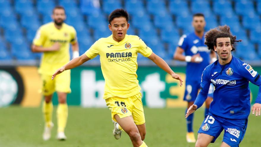 Marc Cucurella, en un partido frente al Villarreal