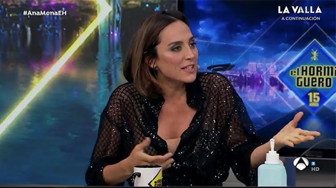 Tamara Falcó en 'El Hormiguero' con blusa de Ailanto