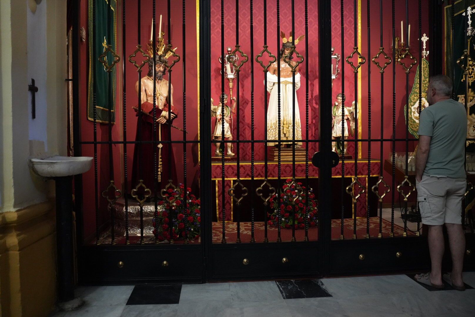 Nuestro Padre Jesús de los Afligidos de Puente Genil ya está en la iglesia de San Andrés