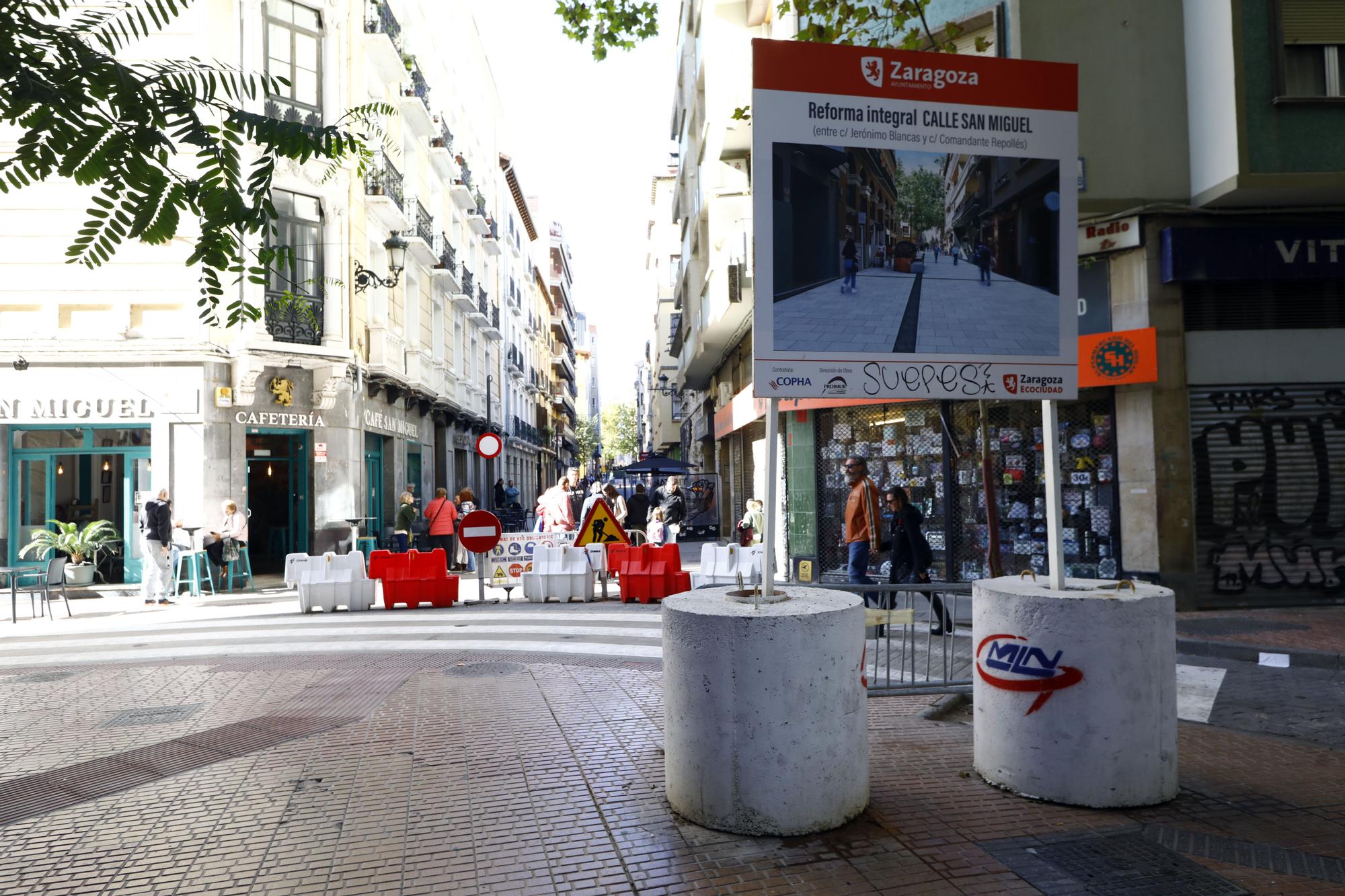 La nueva cara de la calle San Miguel de Zaragoza