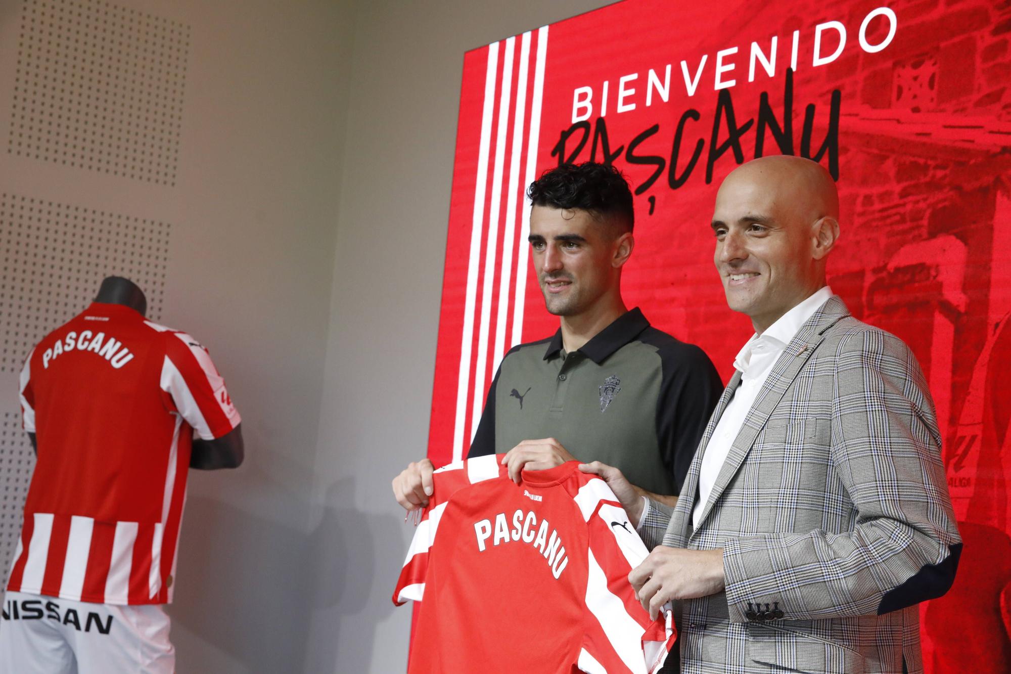 Presentación de Pascanu con el Sporting