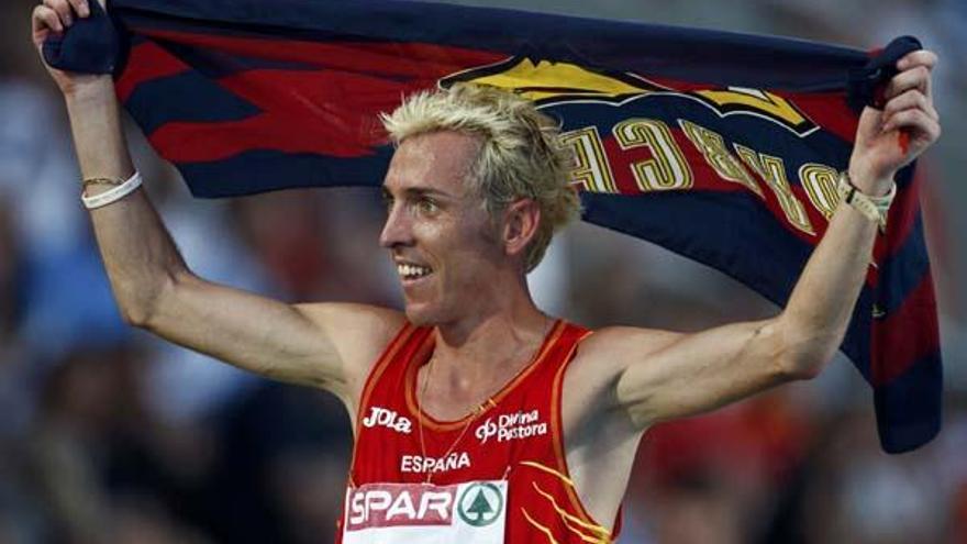 Josep Lluís Blanco, en els passats Campions d&#039;Europa d&#039;Atletisme celebrats a Barcelona l&#039;estiu passat.