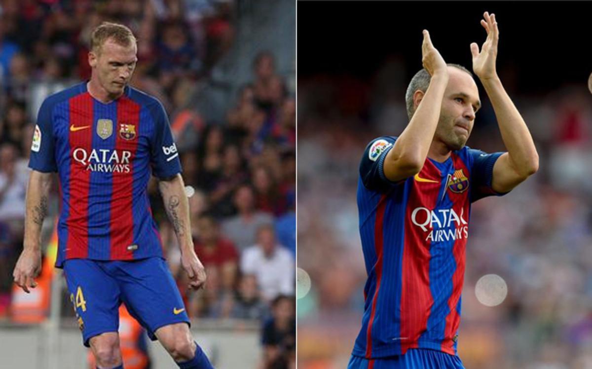 Mathieu e Iniesta, lesionados
