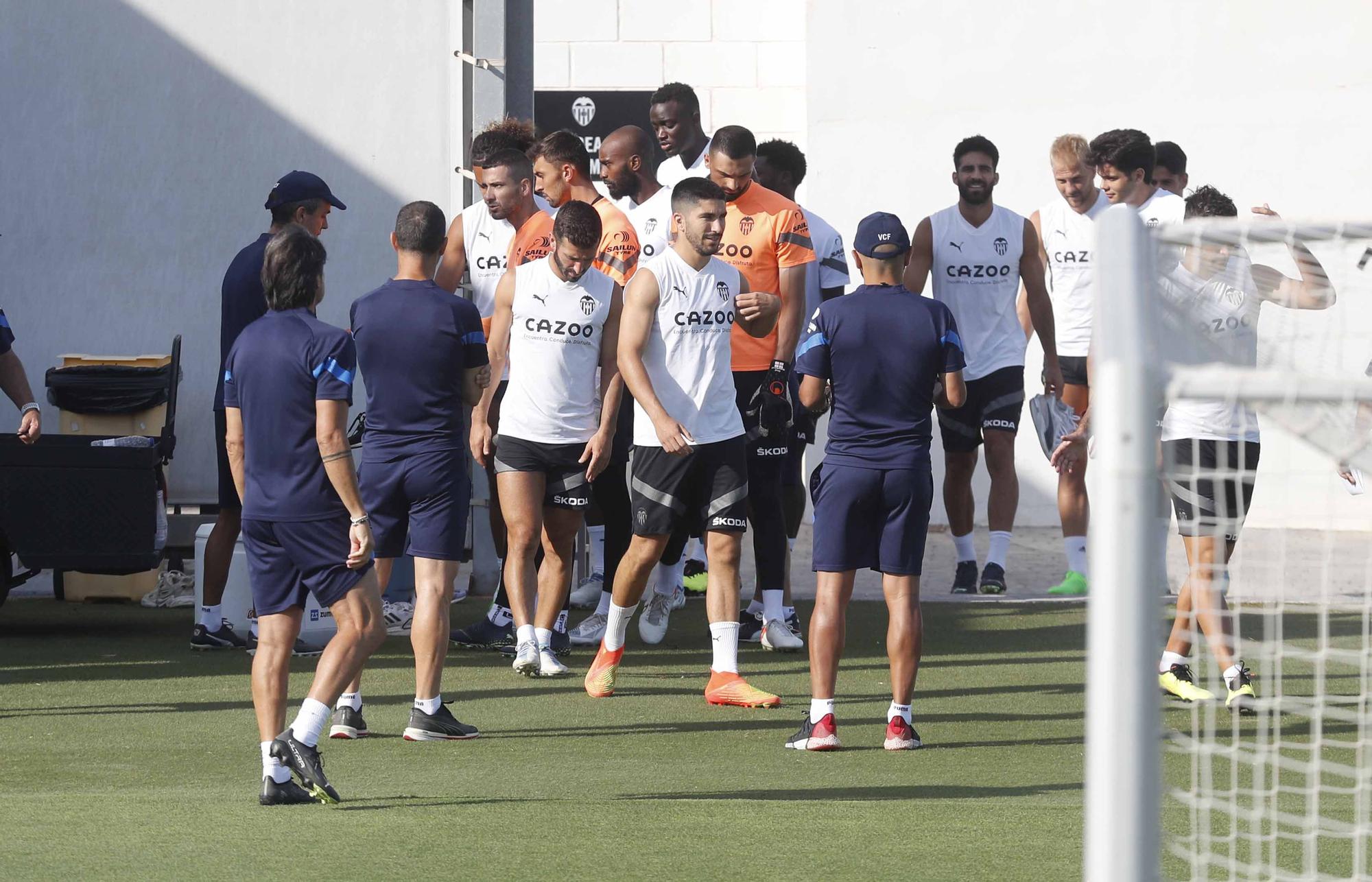 Entrenamiento previo a la segunda jornada de Laliga frente al Athletic de Bilbao