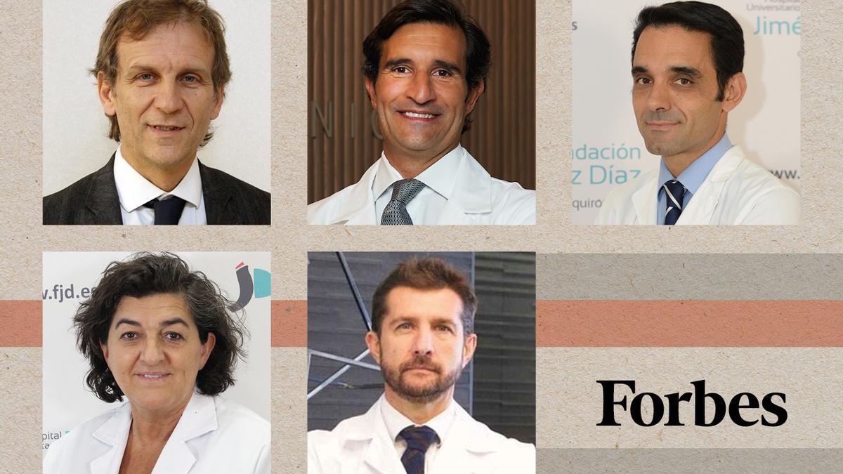 Cinco urólogos destacan entre los 100 mejores médicos de España, según Forbes.