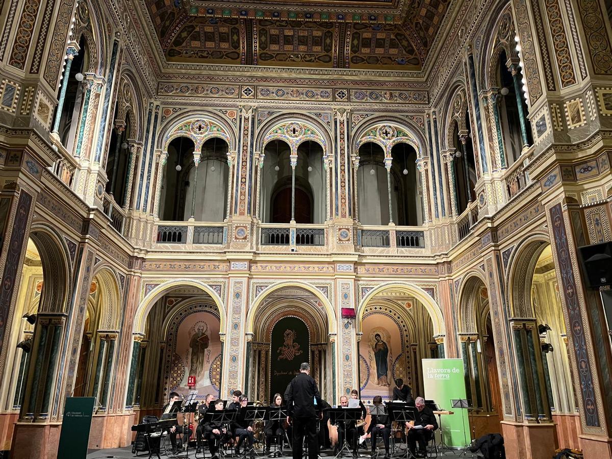 La colla de Moncada en el concierto del sábado.