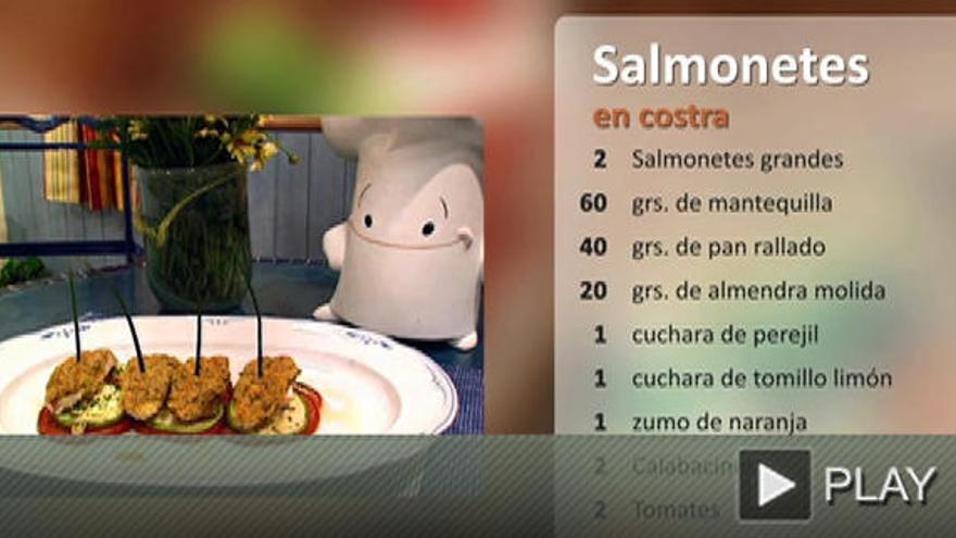 Unos deliciosos salmonetes en costra.