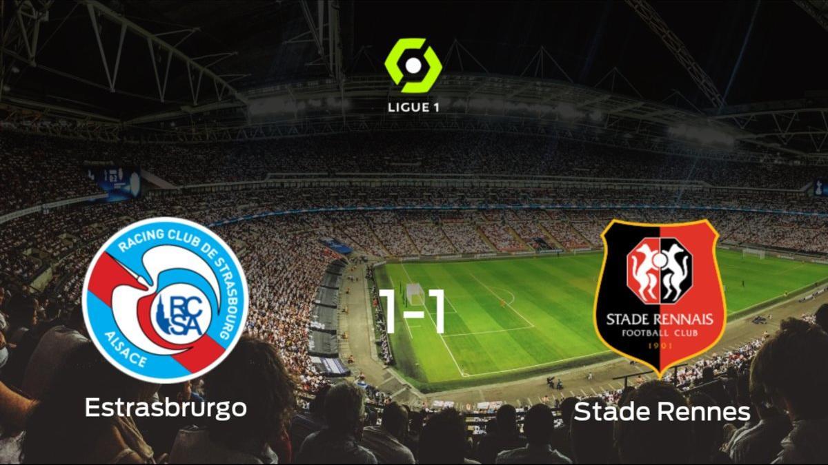 El Racing Estrasburgo y el Stade Rennes firman tablas en el Stade de La Meinau (1-1)