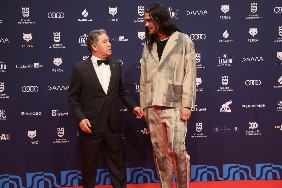 Oliver Laxe junto al alcalde de Pontevedra Oliver Laxe junto al alcalde de Pontevedra