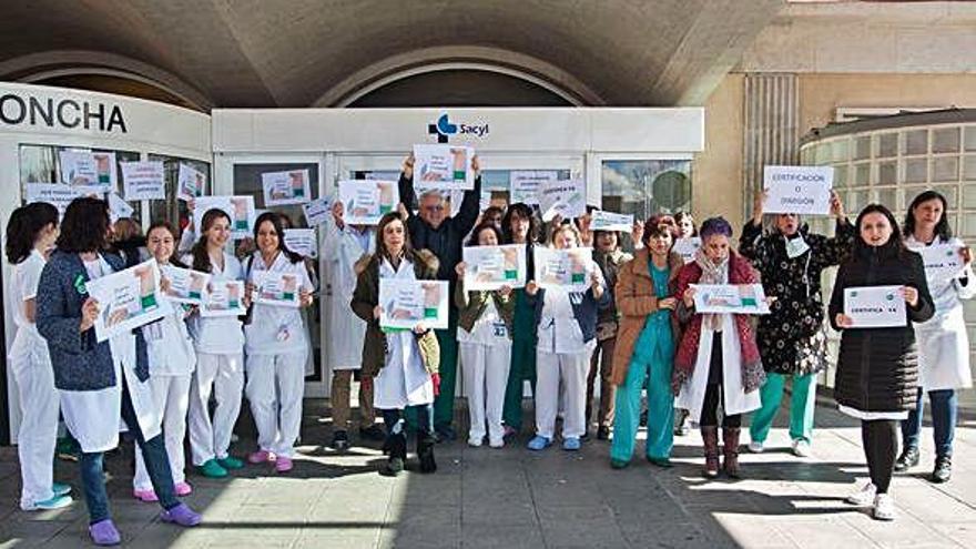 Una protesta protagonizada por el sindicato de Enfermería Satse.