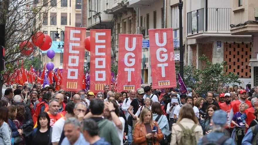 Manifestación del Primero de Mayo en València