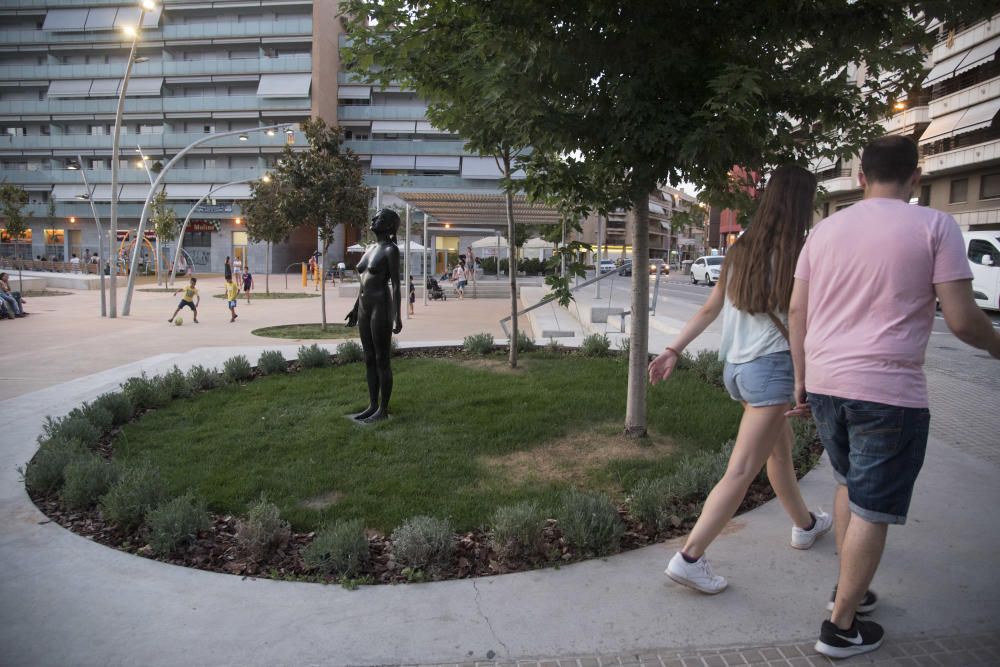 Manresa comença a fer-se seva la nova plaça Simeó Selga