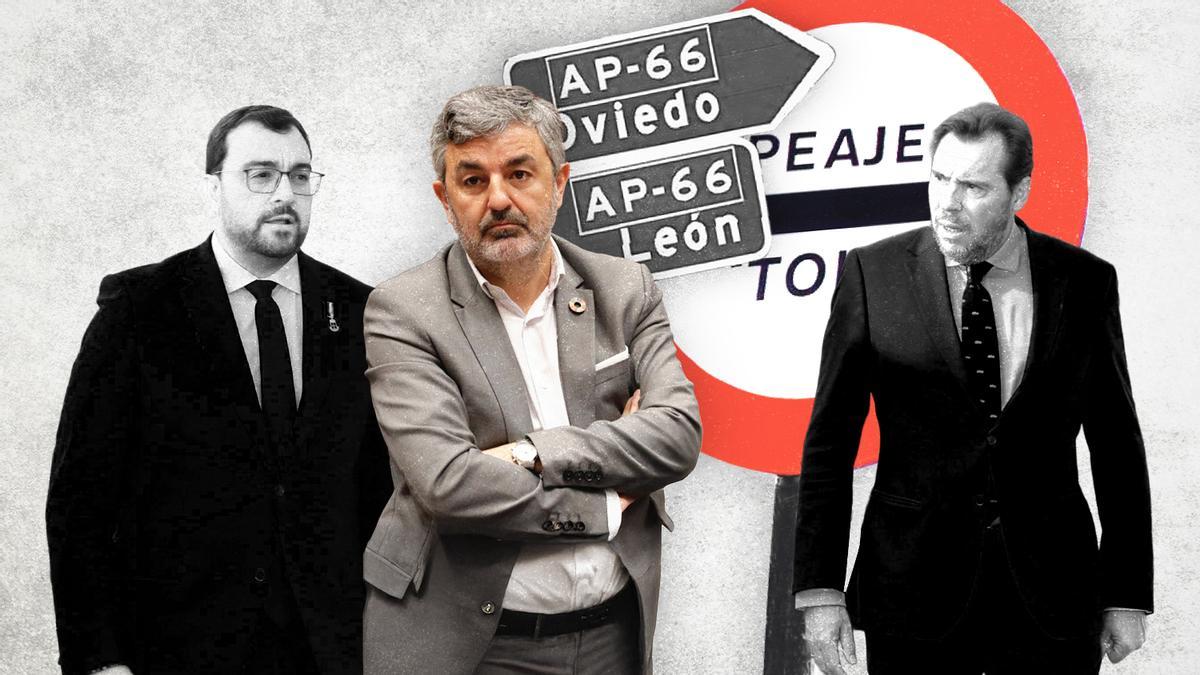 Adrián Barbón, Alejandro Calvo y Óscar Puente