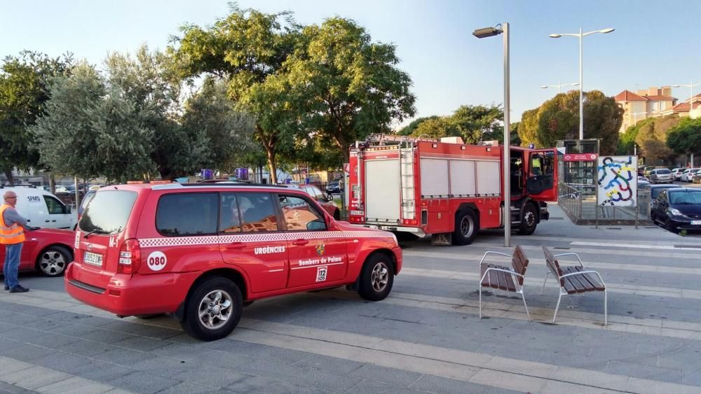 Incendio en el metro de Palma