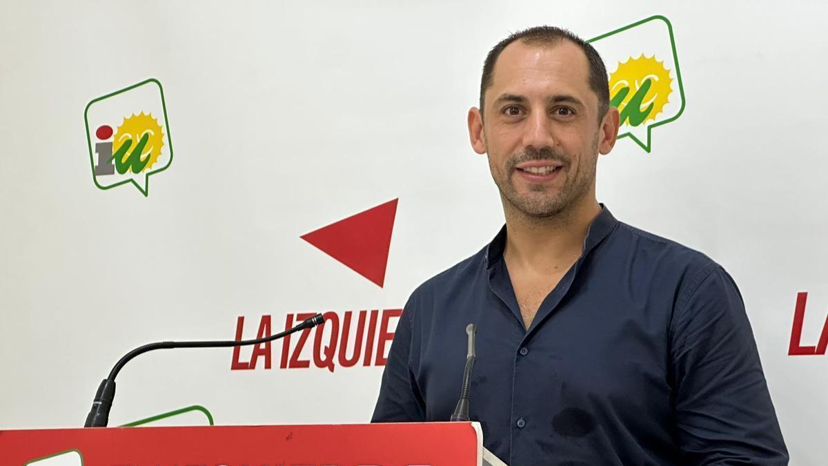 El coordinador provincial de IU, Sebastián Pérez