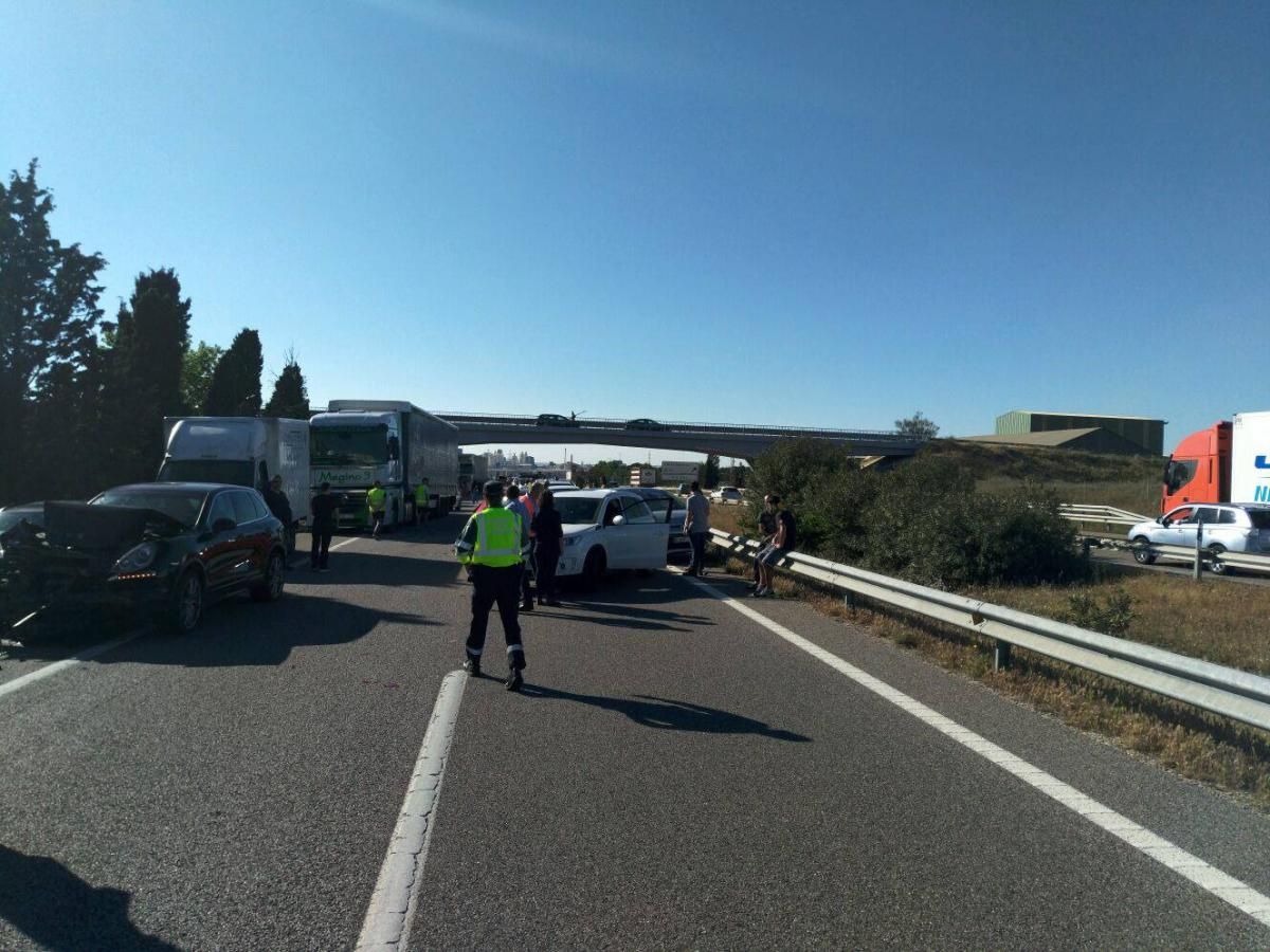 Accidente en La Puebla de Alfindén