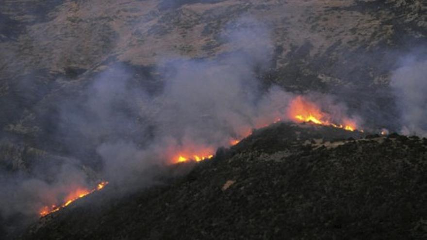 2.500 hectáreas quemadas en el incendio de Zaragoza