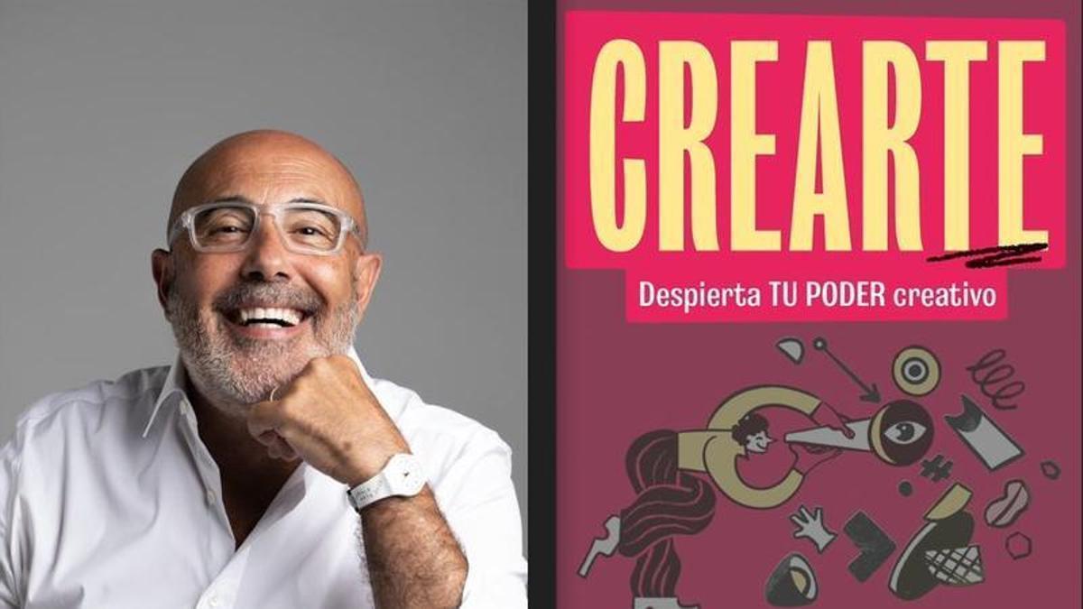 Fernando Botella y la portada de su libro, publicado por Roca Editorial