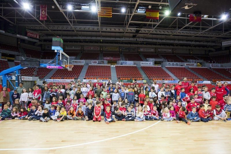 Entrenamiento a puerta abierta del Tecnyconta Zaragoza