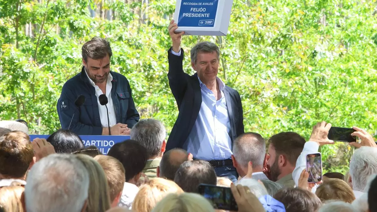 Feijóo eleva el tono y promete un "rearme moral" ante la "corrupción" de Sánchez