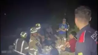 Rescatados 41 niños cerca de Forcat en Huesca