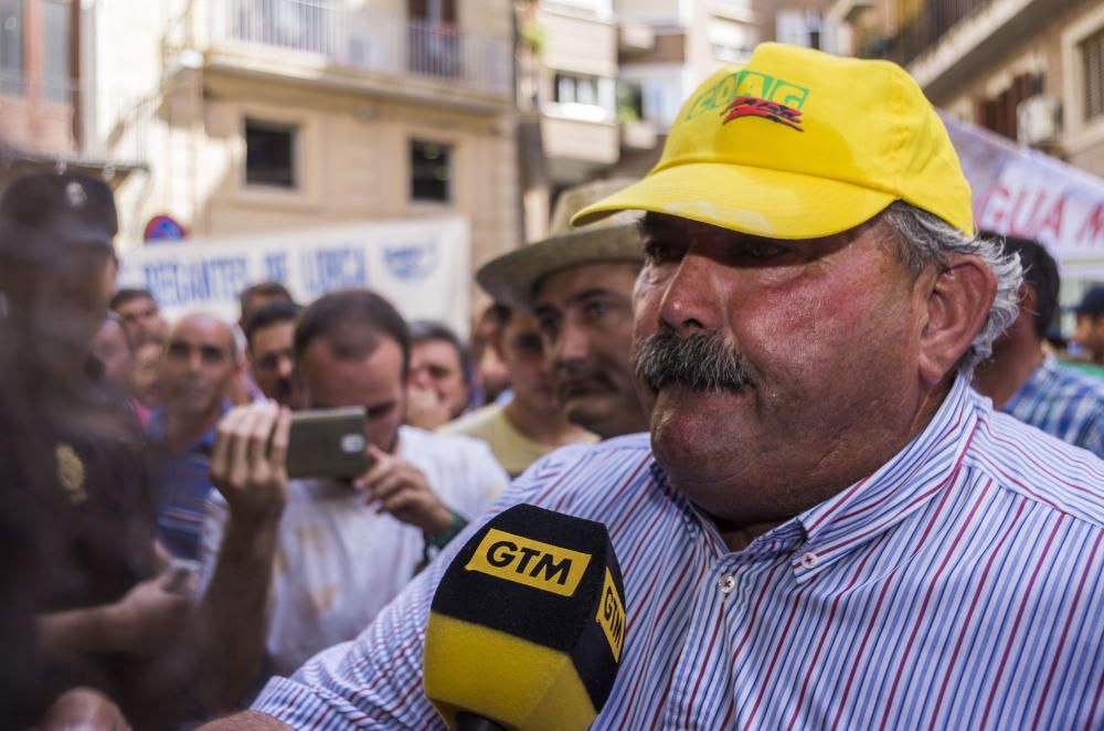 Tensión en la protesta de los agricultores