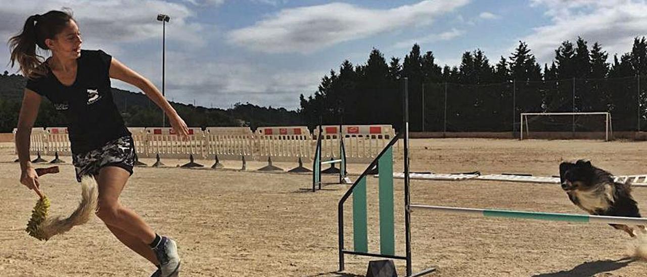 Un momento del entrenamiento. | S.SANSÓ