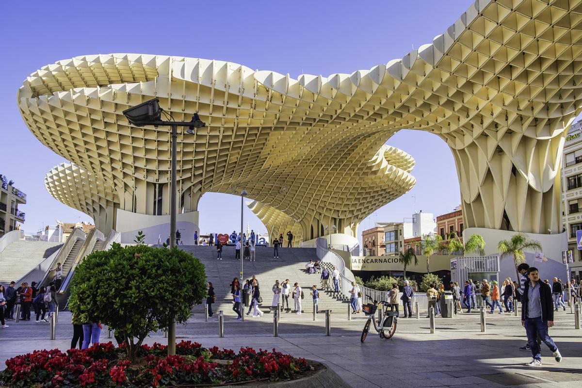 Setas de Sevilla, una de las principales atracciones turísticas de la ciudad (España)