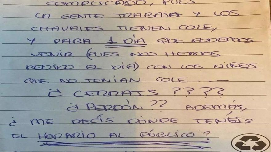 El restaurante estaba cerrado por descanso y le dejaron una de las notas más desconsideradas jamás vistas