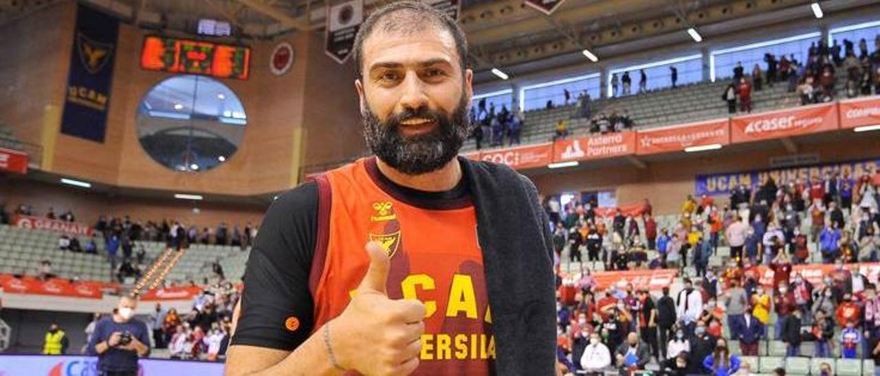 Kostas Vasileiadis, hace unos meses con el UCAR Murcia.