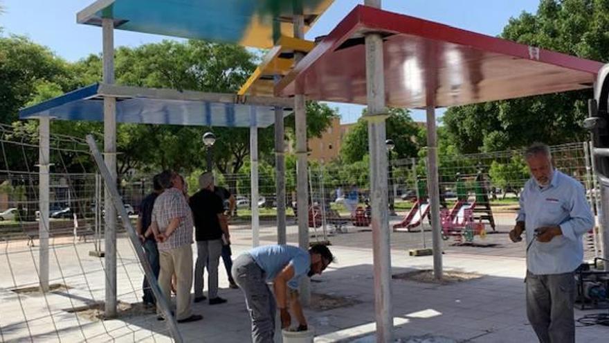 Nueva pérgola para el jardín de Lola Puntes