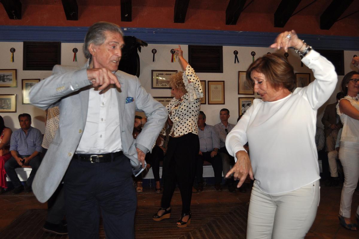 Jaime Ostos, en una fiesta flamenca en Córdoba.