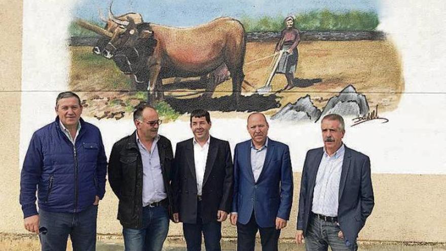 Faúndez, Ferrero, Cruz Mateos (en el centro), Barrios y Bermúdez.