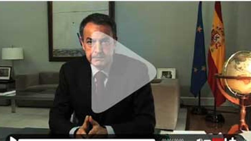Zapatero presenta en Internet su plan anticrisis