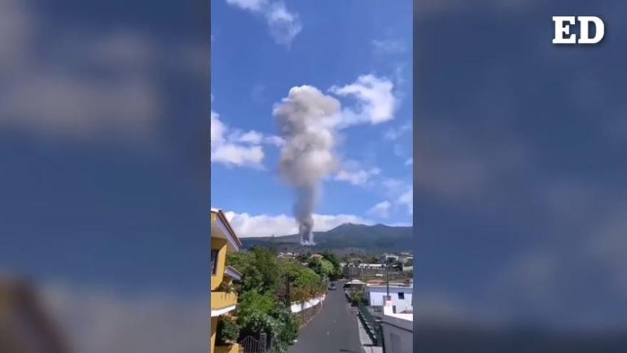 Un vecino de Todoque graba el antes y después de la erupción del volcán de La Palma